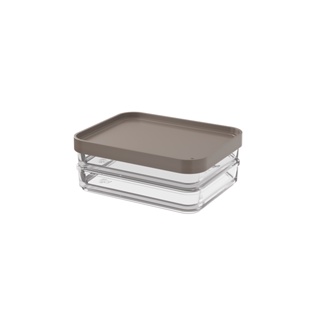 Pote Duo Coza Clear 560ml - 13,1 x 16,7 x 6cm Warm Gray