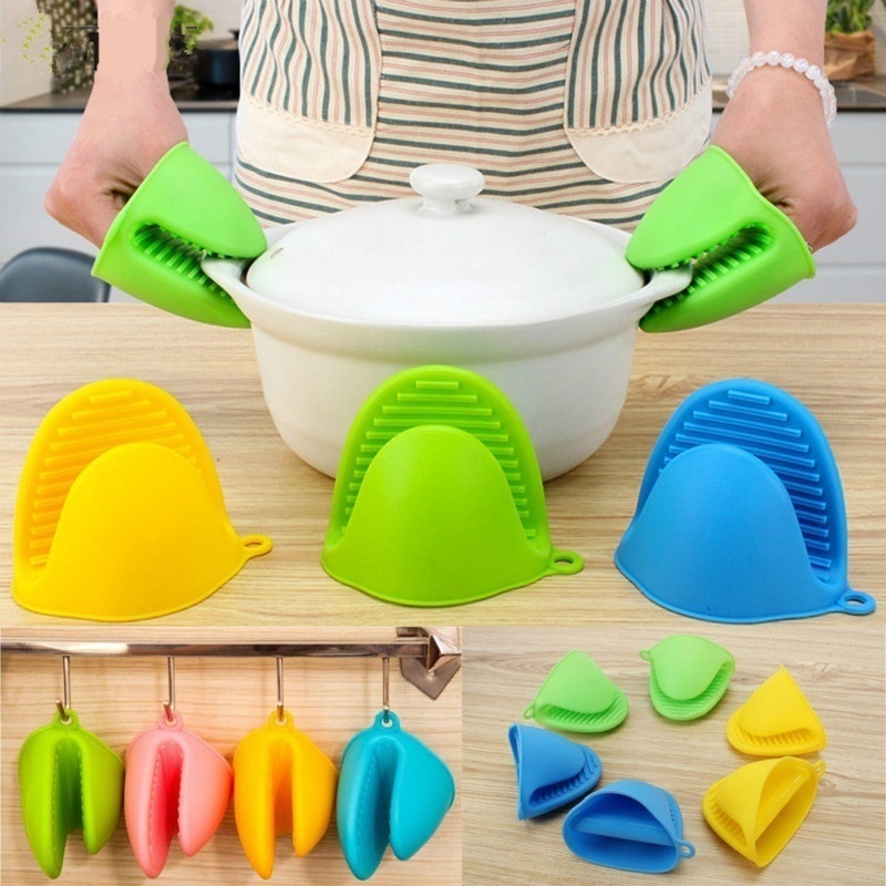 Luva de Silicone para Cozinha Pegador de Panelas e Pratos Quentes ...