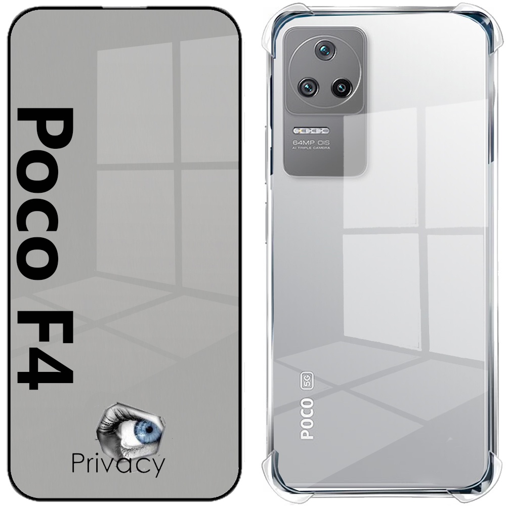 Kit Pelicula Privacidade Capa Impacto Compativel POCO F4