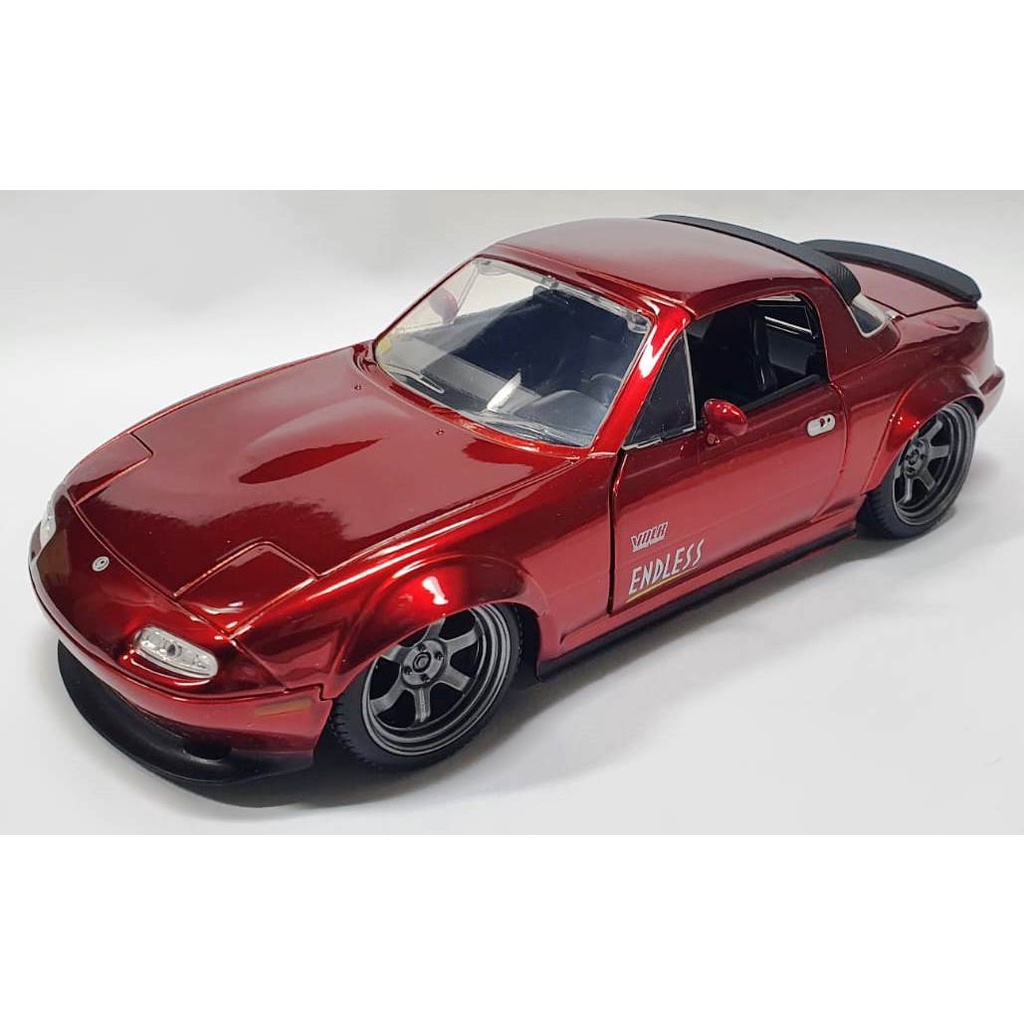 1/24 Jada Mazda Mx-5 Miata 1990 Endless Miniatura Metal 20cm