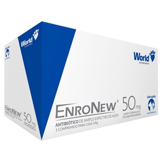 Antimicrobiano Cães Gatos Enronew 50mg 150 Compr