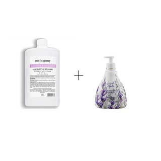 Kit Sabonete Liquido Cremoso Lavanda e Algodão 400ml + 1,2l