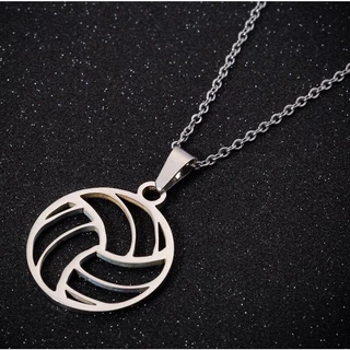 Colar Europeu E Americano De Esportes De Vôlei Masculino Feminino Aço Inoxidável Simples Jóias