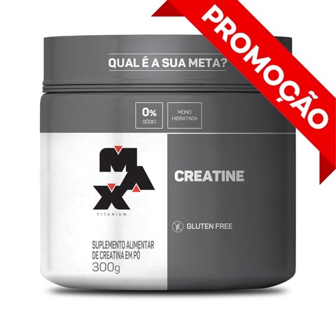 Creatina Max Titanium 300g Pura — foto 1 — Achou Levou Brasil