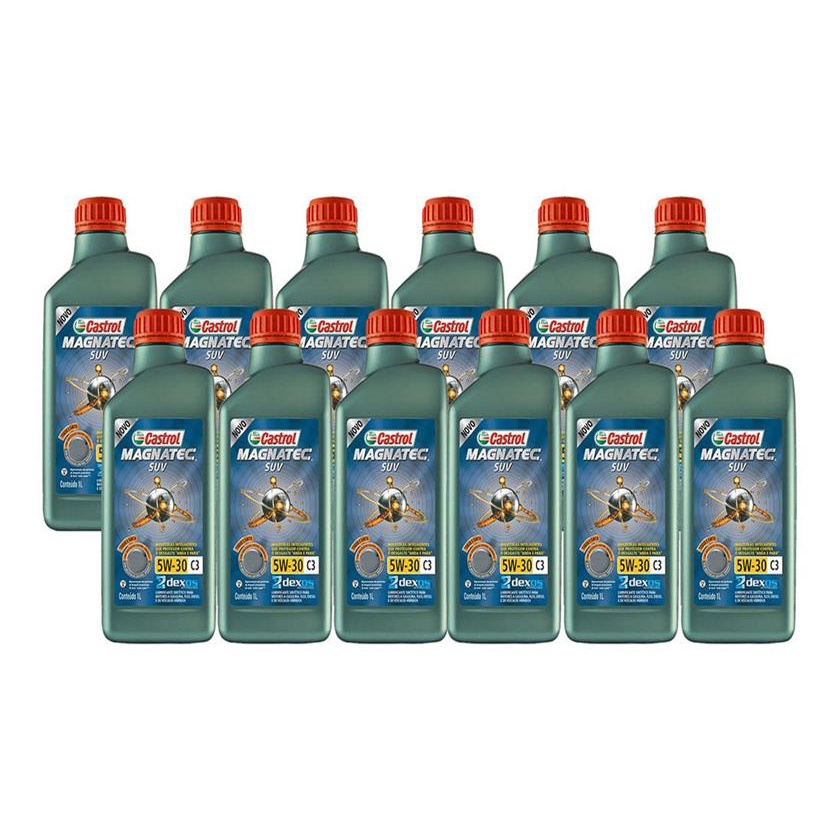 Kit 12 Castrol Magnatec Suv 5w30 C3 Dexos 2 Api Sn Sintetico | Shopee ...