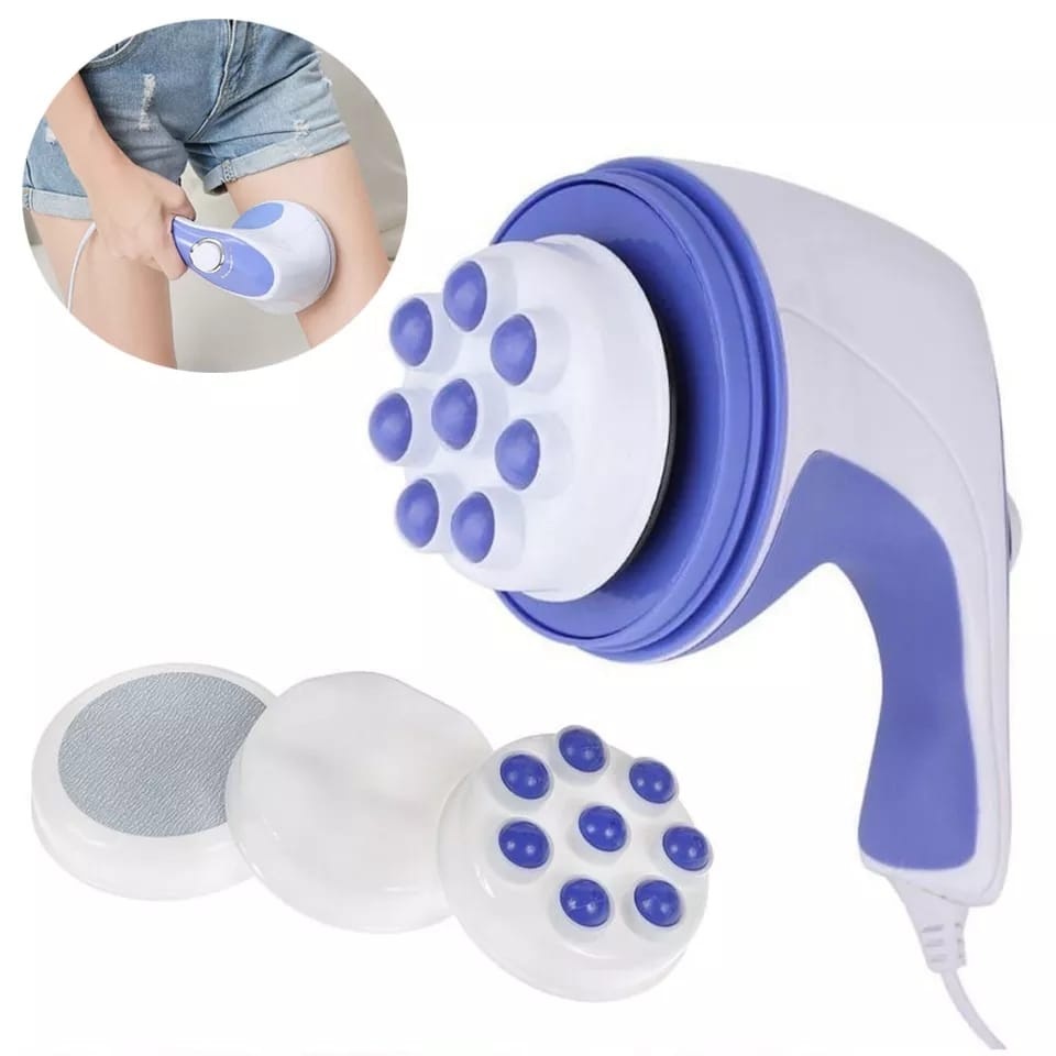 Massageador Corporal Orbital 360º Relax Tone Profissional Relaxamento Com 4 Acessórios