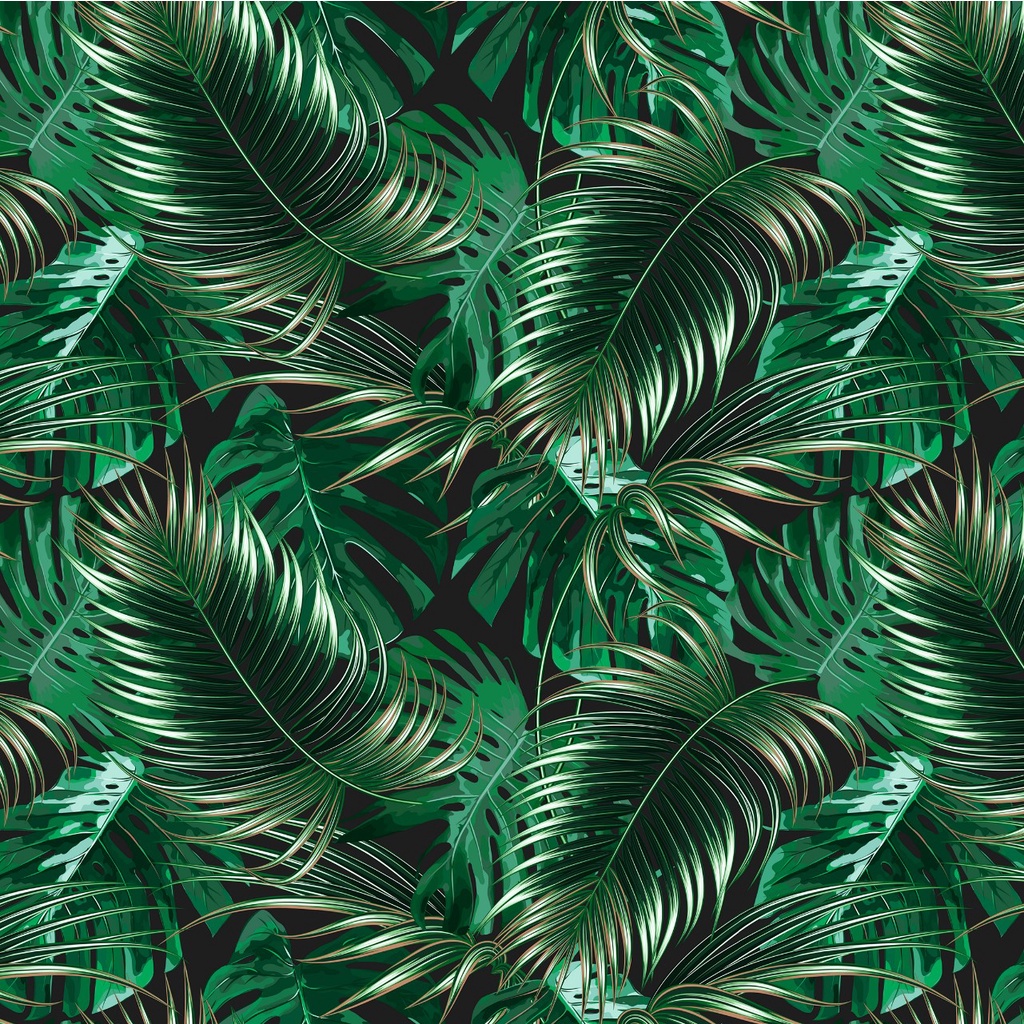 Tecido Microfibra TACTEL Estampa Digital   - Floral verde escuro em Oferta na Shopee