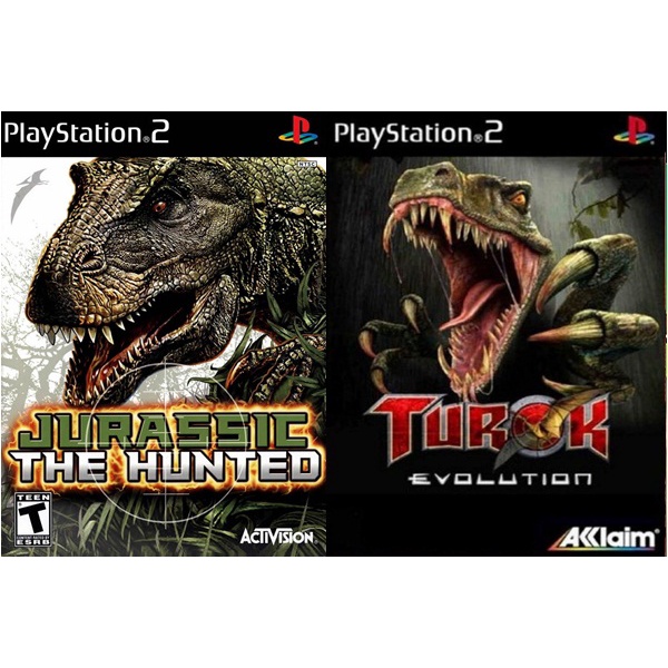 Turok Evolution PS2 jogo com Dinossauros 