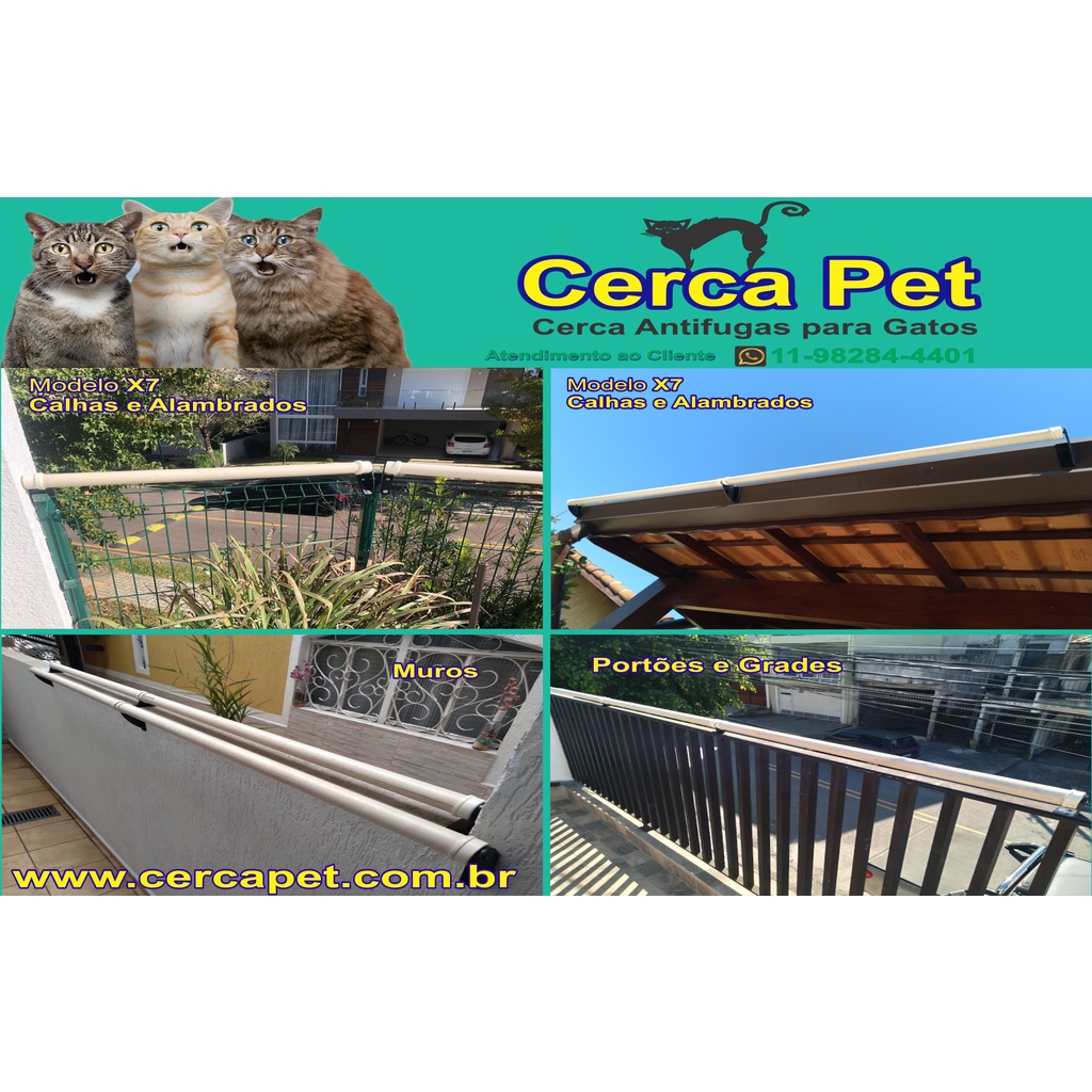 Cerca Pet, Cerca Anti Fugas , 2 metros Muros | Shopee Brasil
