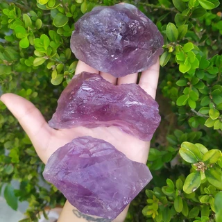 Pedra Natural Bruta Ametista P e G - Transmutação/Cristal