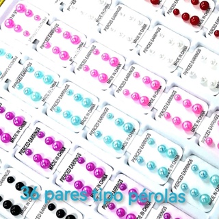 kit de 36 pares De Brincos Femininos pérola bijuterias revenda mais barato