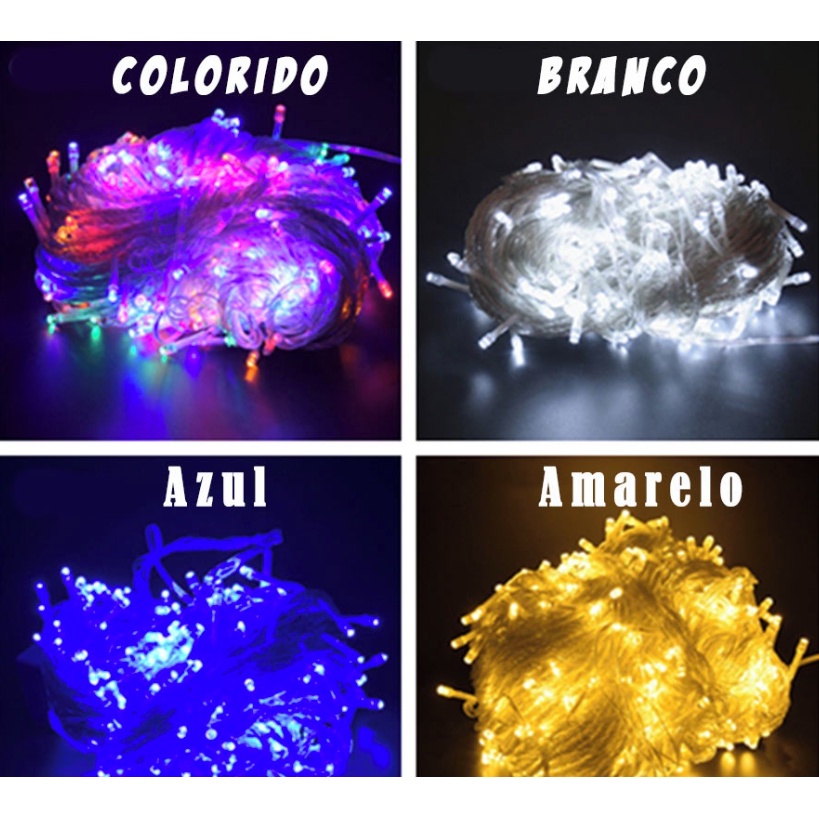 Pisca Pisca De Natal Para Decorções c/100 Led