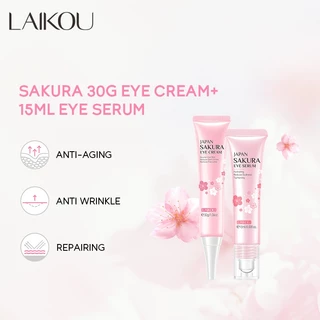 LAIKOU Creme De Olhos Sakura Olho De Panda Olheiras Antipulfiess 2pçs em Oferta na Shopee