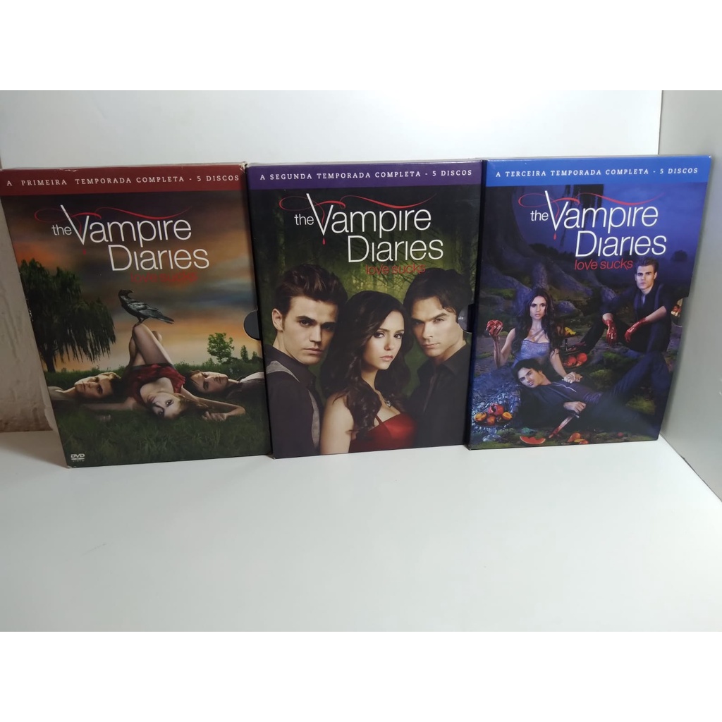 Combo The Vampire Diaries 1º 2º e 3º Temporada DVD | Shopee Brasil