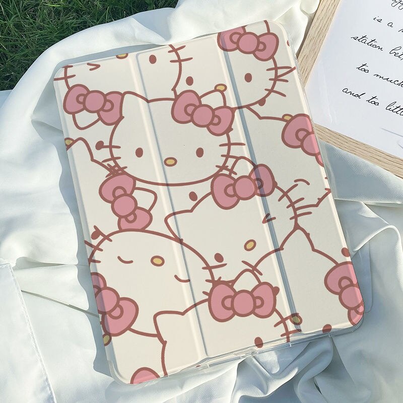 Capa ipad Protetora Hello Kitty 2021 Novo Estilo 57,1 % Fora Transparente Ar Resistente A Choque 4/3 Desenhos Animados mini6 Fêmea 5