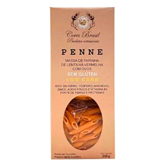 Macarrão sem Glúten Penne de Lentilha Vermelha Ceres 200g
