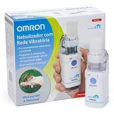 Inalador Nebulizador Portátil Omron de Malha Vibratória Micro Air NE ...