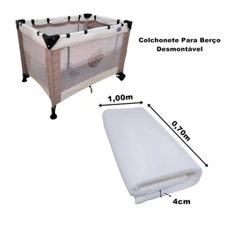 Colchonete Para Berço Desmontável Capa Protetora Camping Chiqueirinho Dobrável Promoção