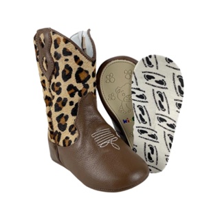 Bota Country Texana Infantil Ki-fofo Original Caramelo Palmilha Super Macia