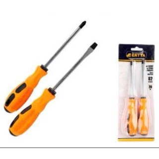 Kit Conjunto De Ferramentas 02 pçs Chave De Fenda + Chave Philips - FERR-236 Novos e de Qualidade