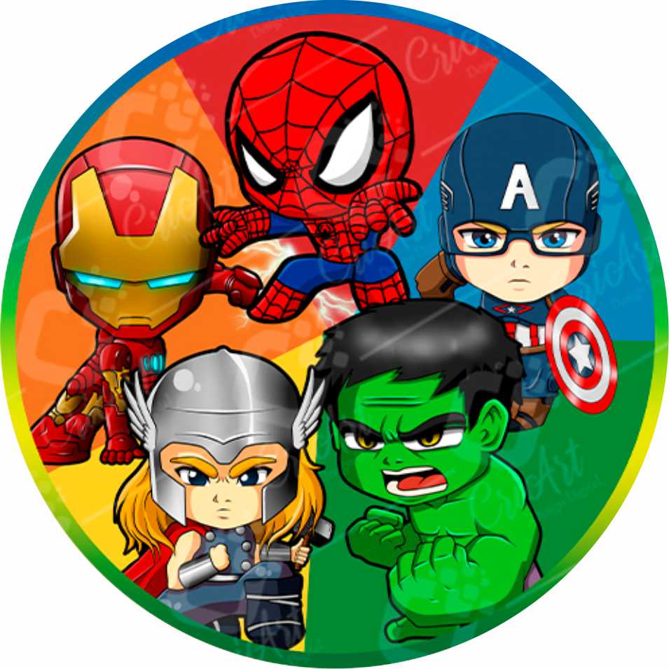Painel Redondo Festa Os Vingadores Cute Baby Shopee Brasil