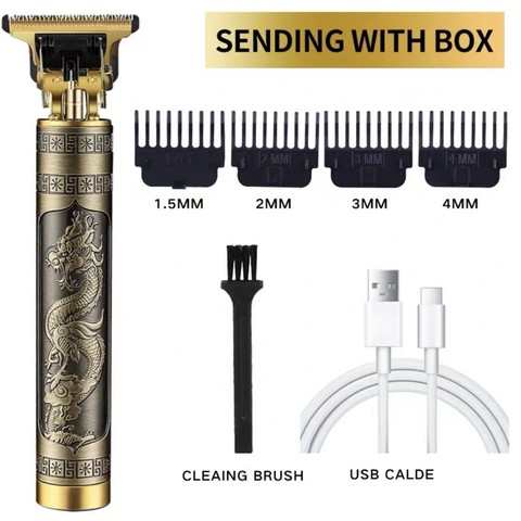 Máquina de Cortar Cabelo e Barba Masculina, Barbeador Elétrico e Aparador Profissional — foto 1 — Achou Levou Brasil