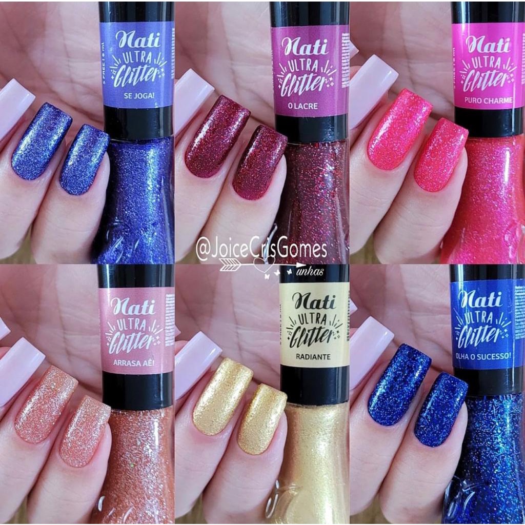 Esmalte Nati Se Joga! Coleção Ultra Glitter