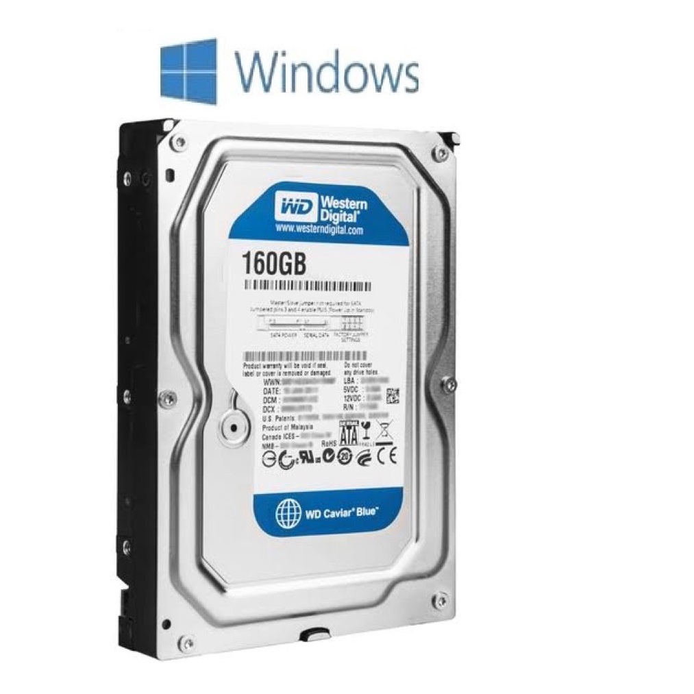 HD 160GB PC Computador DVR SATA COM WINDOWS 10 instalado