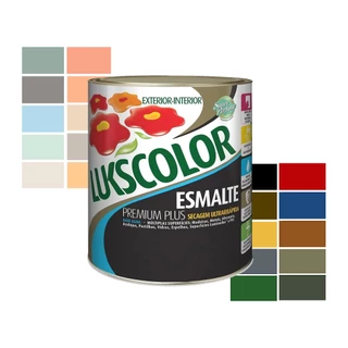 Tinta Esmalte Brilhante Base Água Cores 900ml Lukscolor