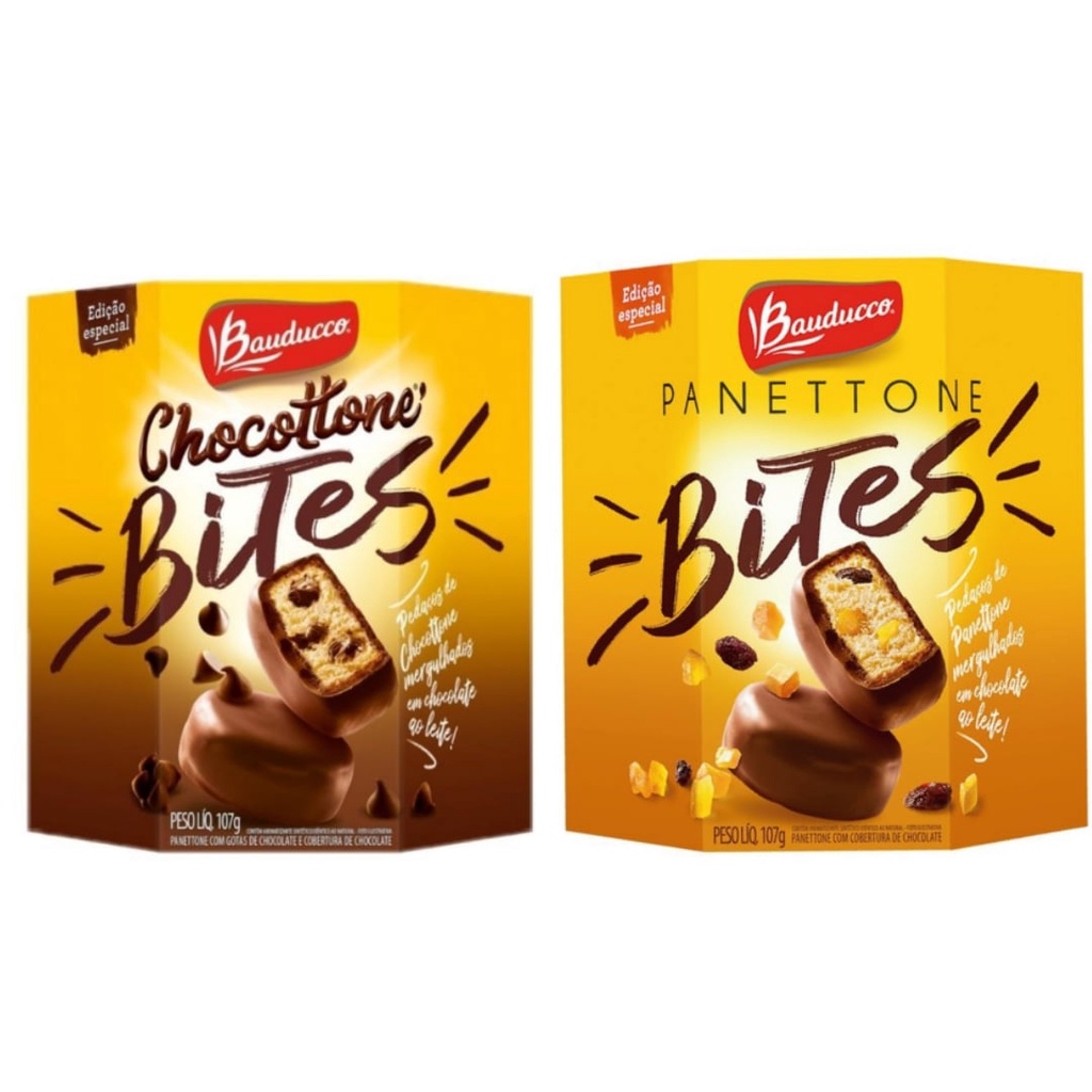 Panetone Chocotone Bites Bauducco 107g