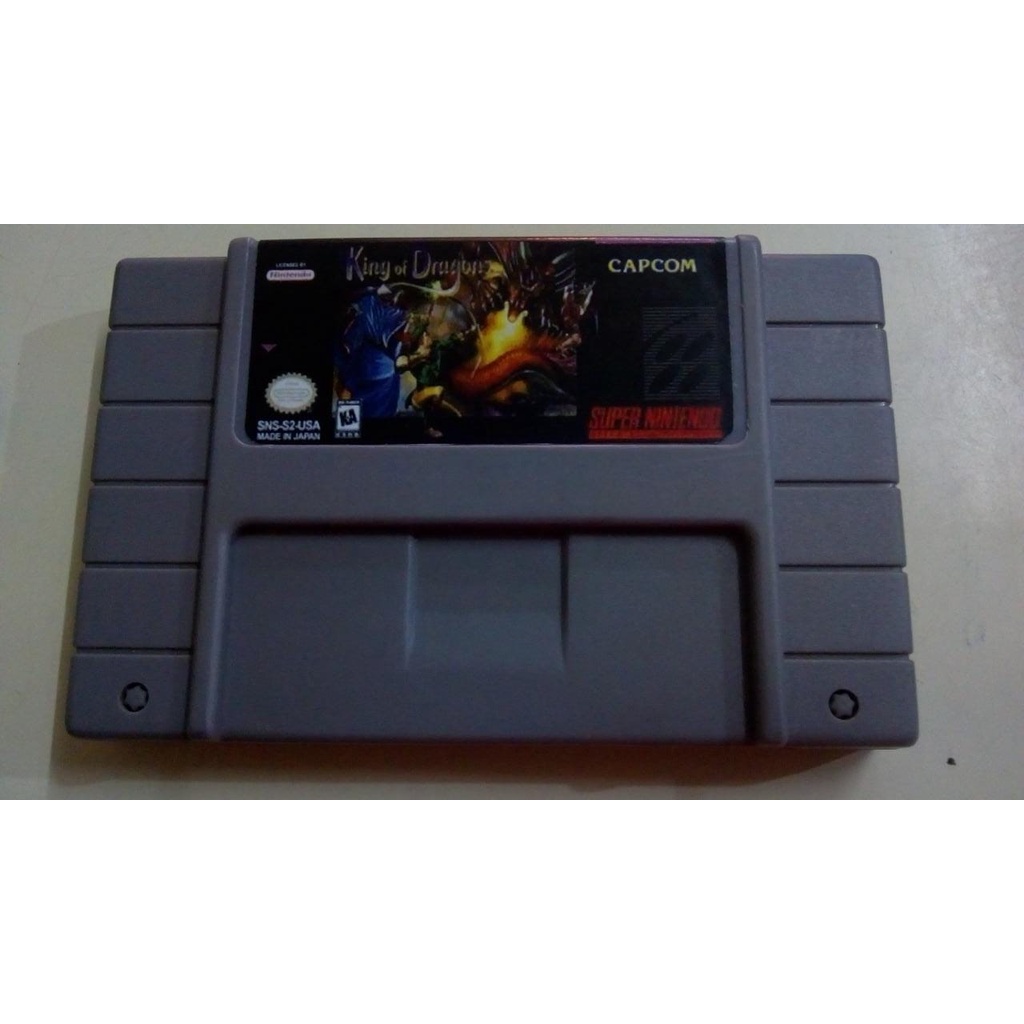 Fita King Of Dragons Jogo Snes Cartucho Super Nintendo Fase