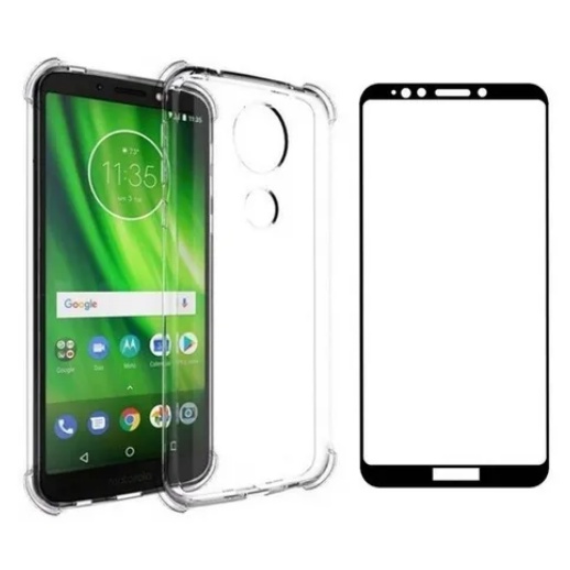 Kit Capa Capinha MOTO G6 PLAY XT-1922 + Película de Vidro 3D
