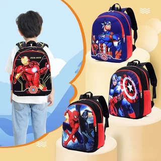 Mochila Infantil Do Jardim De Infância Homem-Aranha Escola De Ferro Capitão América Para Crianças À Prova D