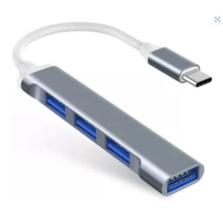 Hub USB 3.0 Tipo C Extensor Adaptador 4 Portas Alta Velocidade