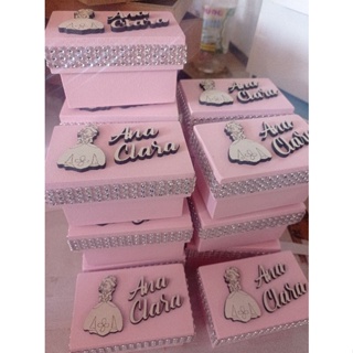 combo 30 mini caixinhas personalizadas  em MDF