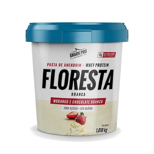 Pasta De Amendoim Com Whey Protein Sabor Floresta Branca 1kg