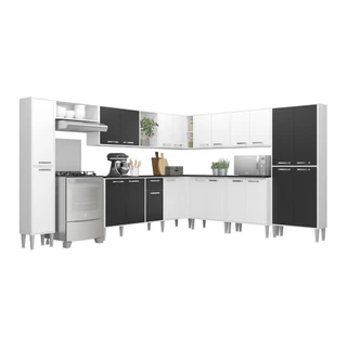 Cozinha Completa c/ Armário e Balcão Xangai Pop Multimóveis