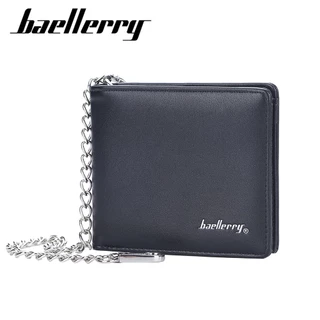 Baellerry2022 Nova Carteira Européia E Americana Aberta multi-Cartões De Cor Sólida Da Moda Masculina De Corrente Curta