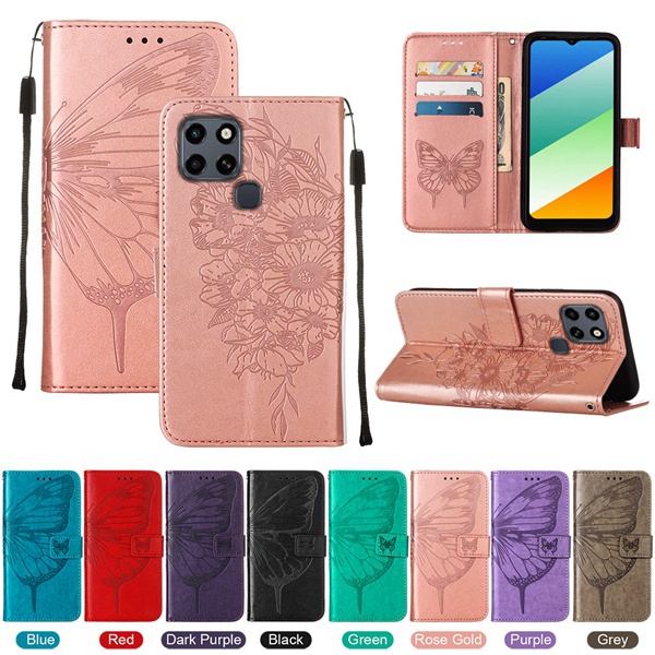 Étui Magnétique Pour Infinix Smart 6 Plus X6823 (6,82 Pouces) - Housse Rabattable En PU, Fonction Stand, Fente Carte
