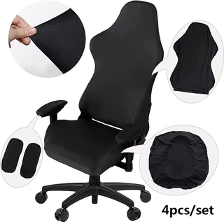 4 Pcs/Set Cadeira De Jogo Capa De Esticada Para Computador De Couro Protetor Ruffled