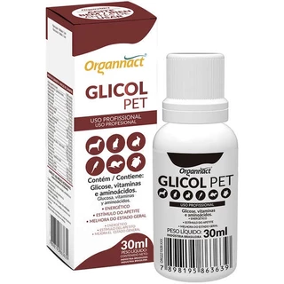 Suplemento Organnact Glicol Pet 30ml