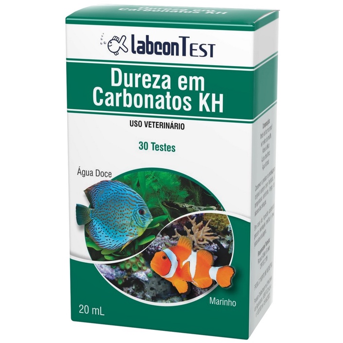 Teste Dureza Em Carbonatos Kh 30 Testes 20ml - Labcon Alcon
