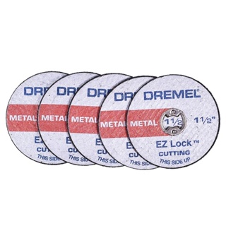 Jogo de Discos para Corte de Metal 38mm 1.1/2" 5 Pecas Ez Lock EZ456 Dremel