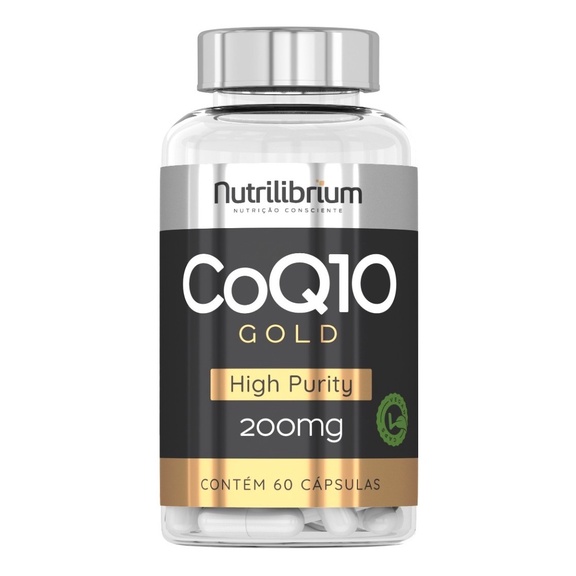 Coenzima Q10 Coq10 Ubiquinona 200mg Premium C/ 60 Cápsulas Nutrilibrium ...