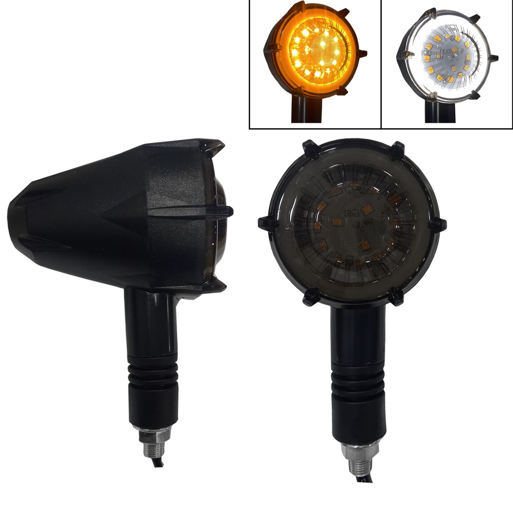 Pisca Bullet Custom Moto Harley Davidson 2 Fases Universal Seta e ...