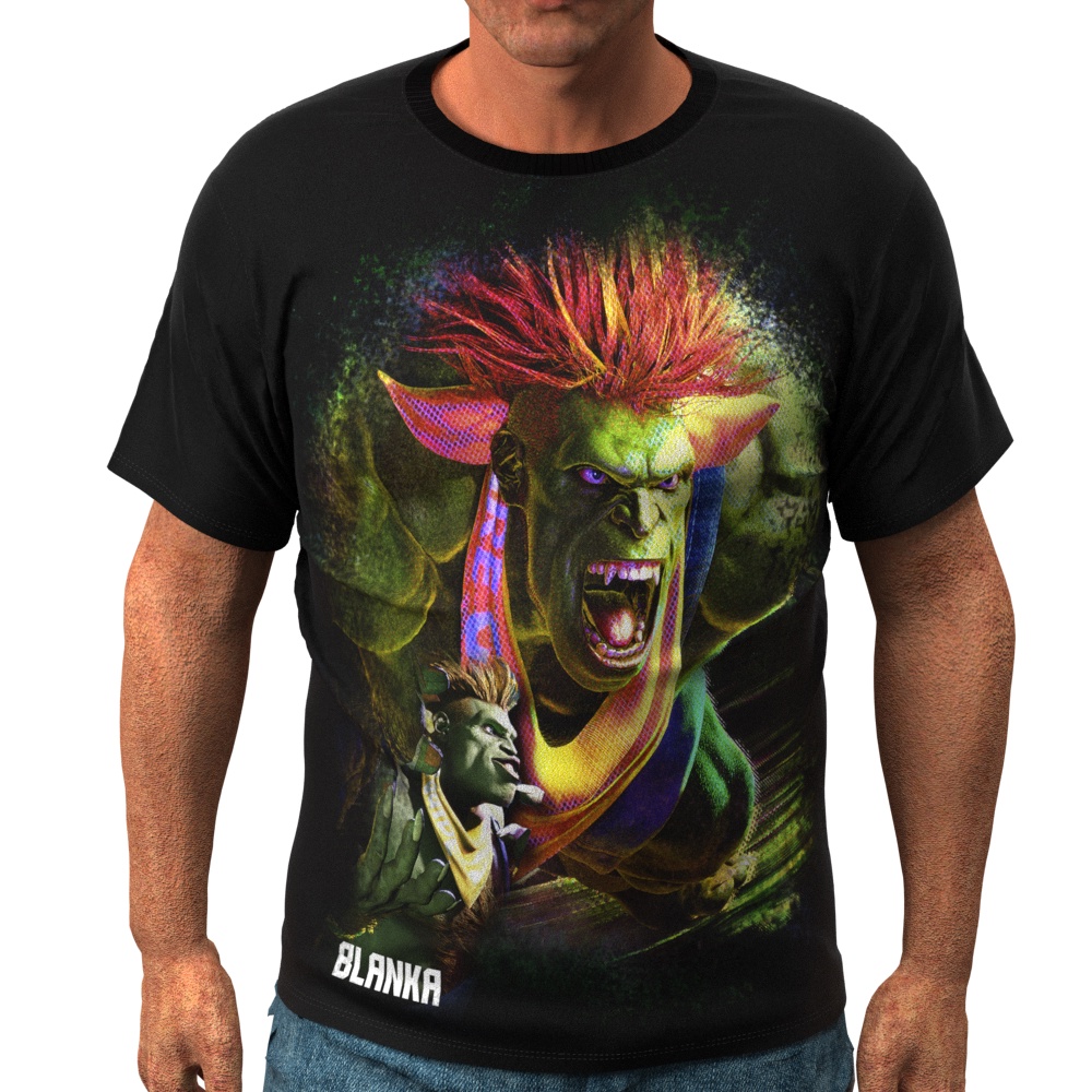 STREET FIGHTER 6 - Blanka Verde - Camiseta de Games - Kanikoss