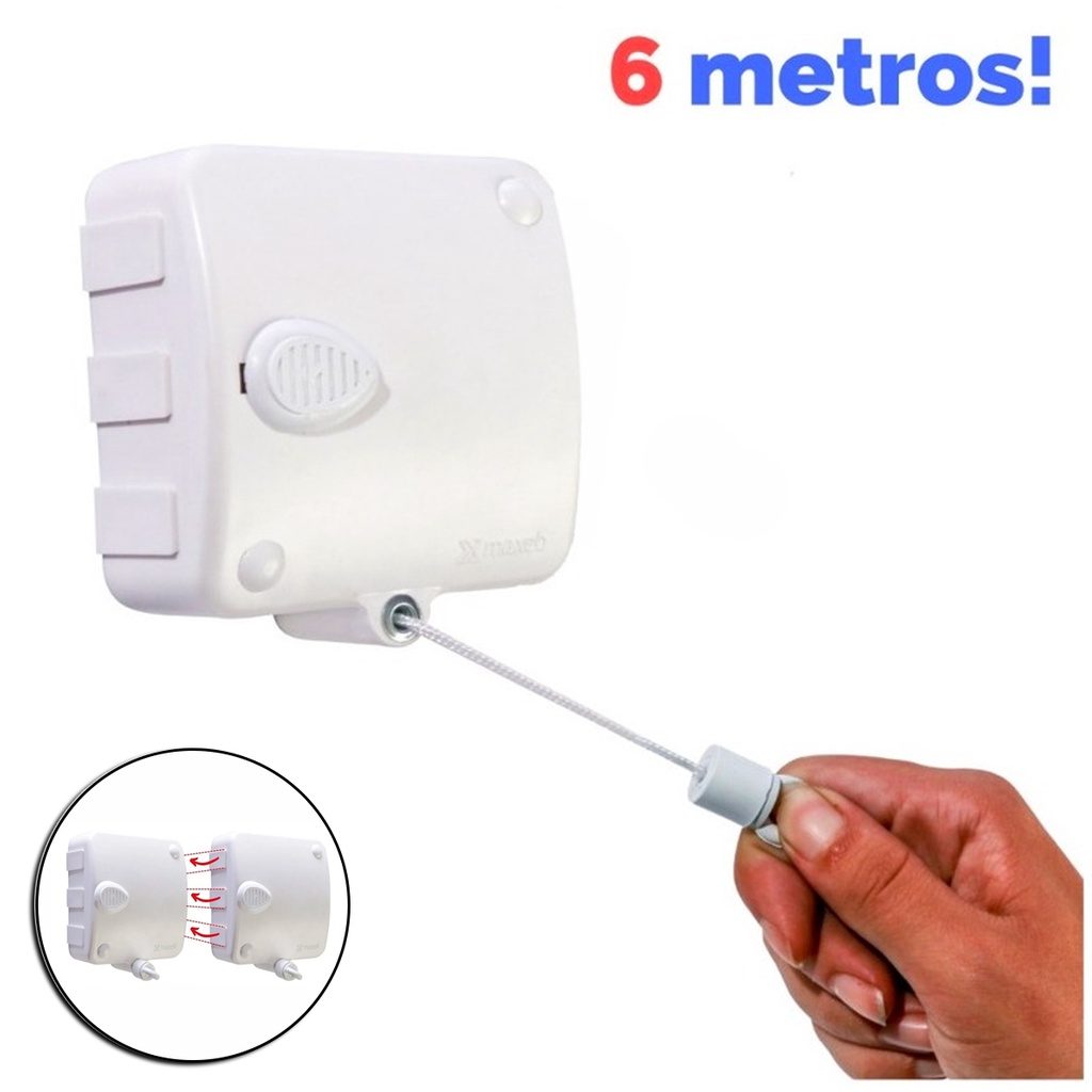 Cordino Arrotolabile Automatico Telescopico Antiperdita – Portachiavi A Molla, Acciaio Inox, 120cm