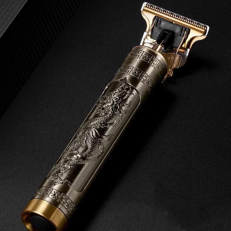 Máquina De Cortar Cabelo Retro USB Elétrica Máquina De Cortar Cabelo Profissional Com Acabamento Vintage Sem Fio