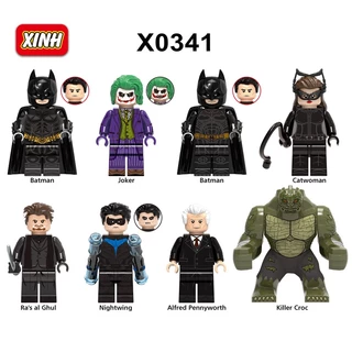 DC Coringa Assassino Croc Figuras Asa Noturna Blocos De Construção Brinquedos Para Crianças