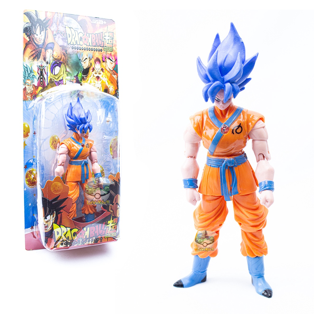 Boneco Goku Ssj Deus Blue Dragon Ball Super sh Figuarts Articulado